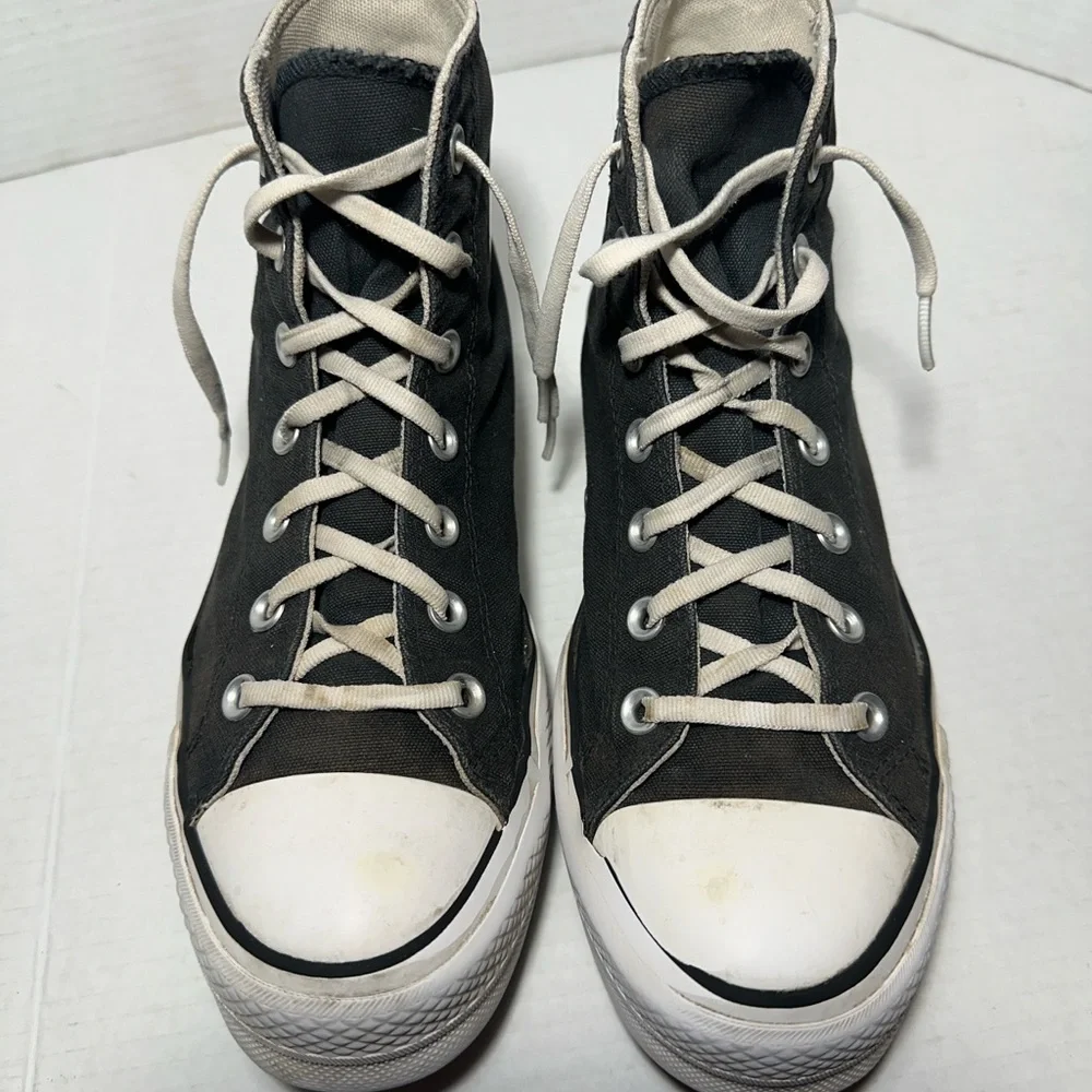 CONVERSE CHUCK TAYLOR HIGH TOP Platform  M-6.5 W 8.5 Grunge Chunky HeelVintage